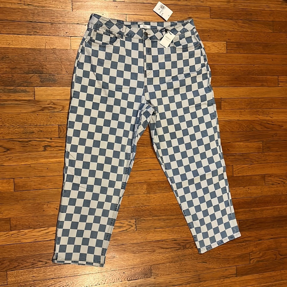 Forever 21 checkered jeans size 16